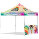 Coated Steel Sublimated Gazebo 3m x 3m - 1 Half-Wall Skin